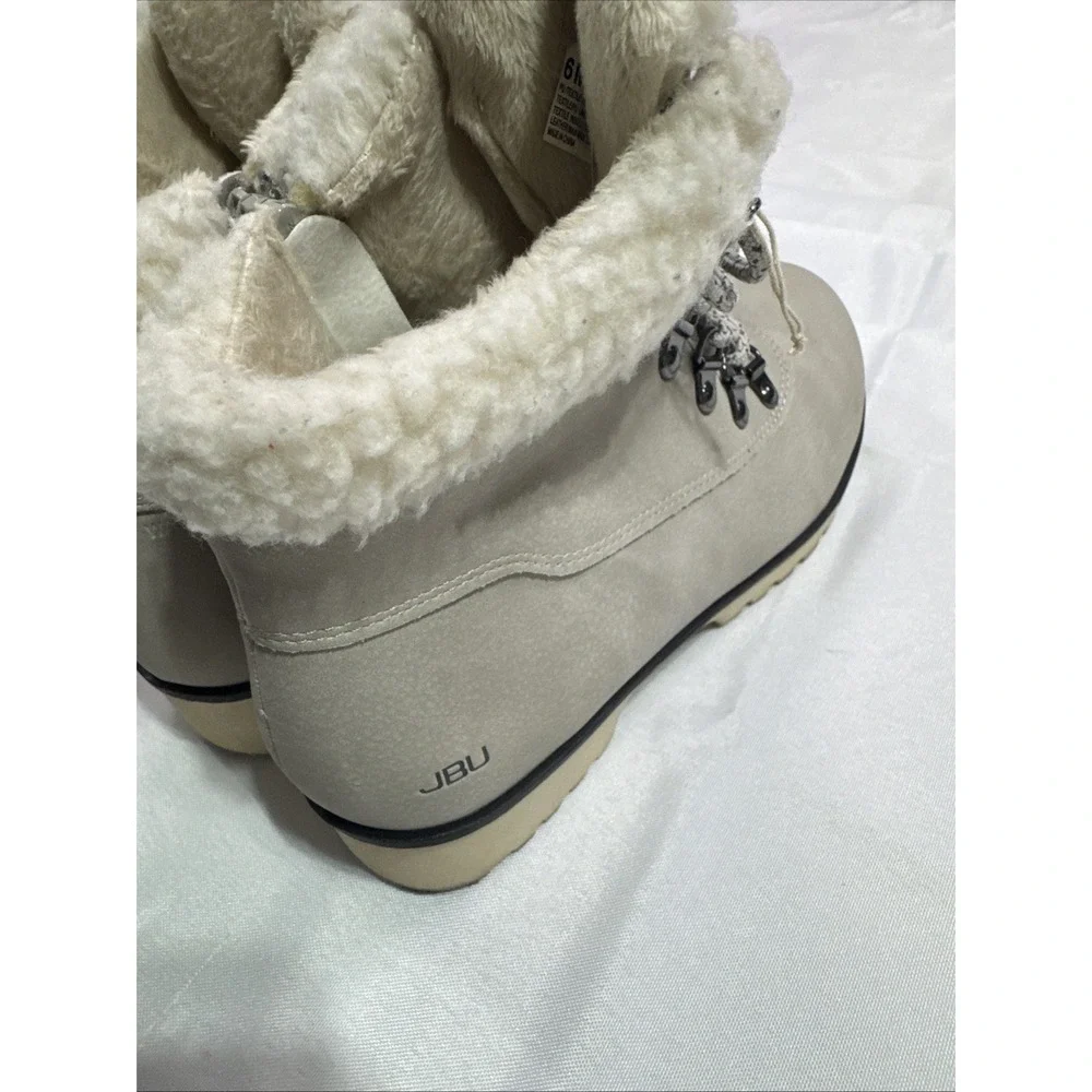 JBU by Jambu Womens Size 6M Water Resistant Faux Fur Winter Ankle Boots
